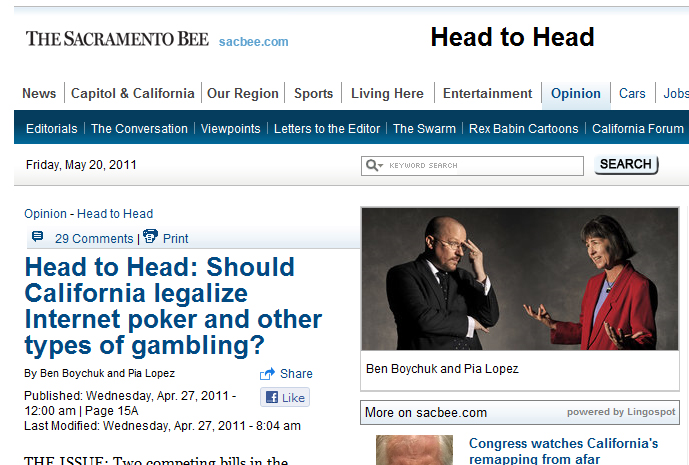 Nevada, California closer to regulating online gambling