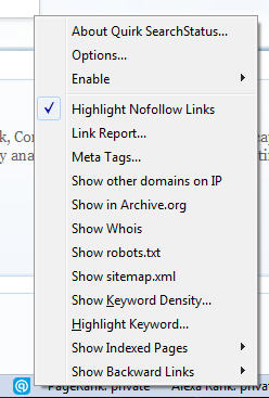 Firefox SEO Extensions